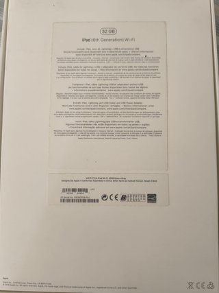 iPad 6ª Gen Wifi 32GB Caja Original