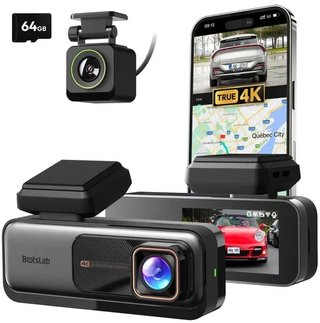 BOTSLAB 360 Dash CAM 4K Delantera y Trasera, Visió