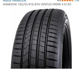 Neumático Hankook Ventus Prime 4 195/55 R16 87H