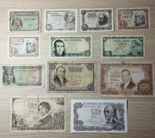Billetes españoles antiguos