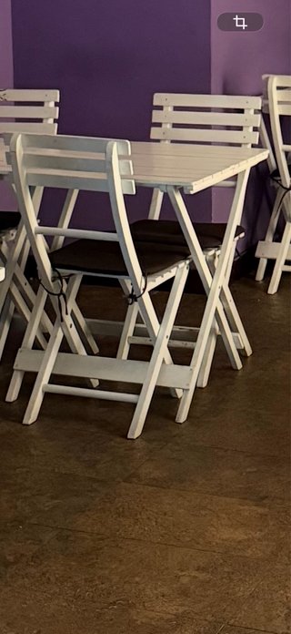 Mesas y Sillas Plegables Madera