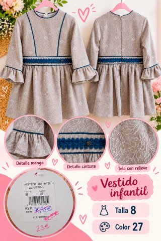 Vestido Infantil Talla 8