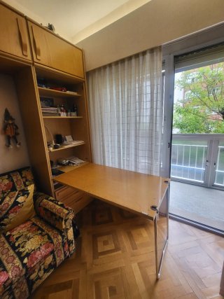 Mueble juvenil con armario y escritorio