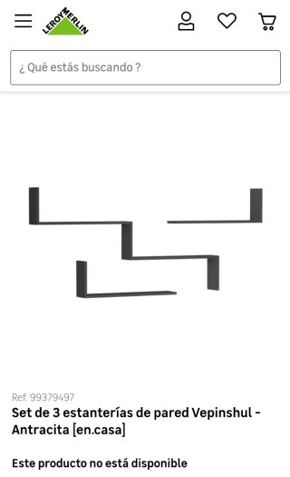 Set de 3 Estanterías de Pared Vepinshul