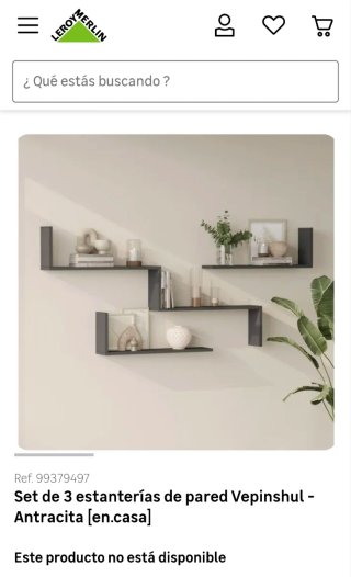 Set de 3 Estanterías de Pared Vepinshul