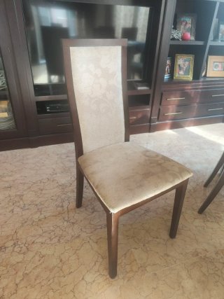 Set de 6 Sillas de Comedor de Madera