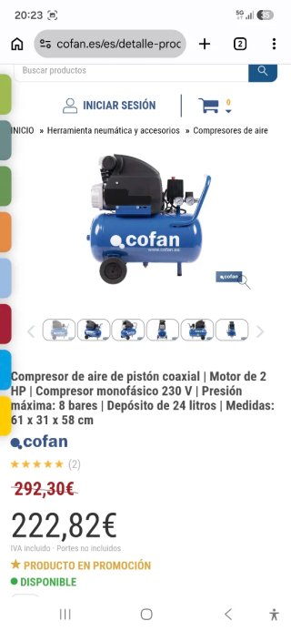 COMPRESOR COFAN AUSTRO NUEVO ( PRECINTADO )