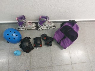 Patines en línea ajustables talla 35-38