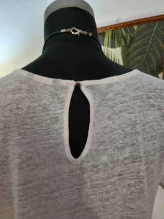 Blusa Massimo Dutti con detalles Azul Marino