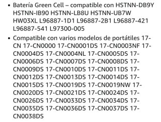 Batería Green Cell HT03XL Li-Polymer 3550mAh