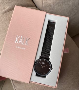 ¡Reloj de mujer Kalk Dreamy Gunmetal Black!