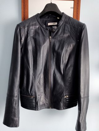 Chaqueta Biker Piel Naf Naf  Mujer