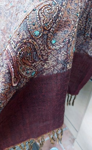 Fular, chal, bufanda, estola, mantón vintage boho