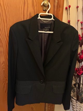 Americana Mango Talla M Negro