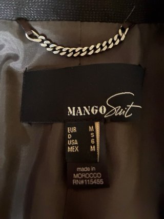 Americana Mango Talla M Negro
