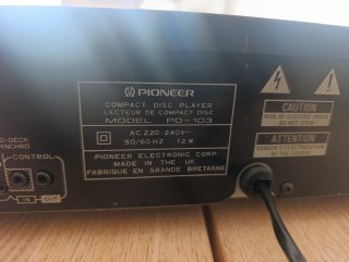 Reproductor CD Pioneer PD-103