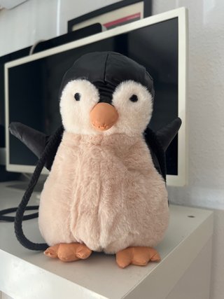 Bolso Infantil con Forma de Pingüino