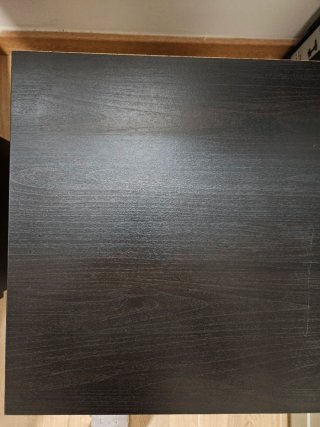 Mesitas de noche Ikea madera oscura