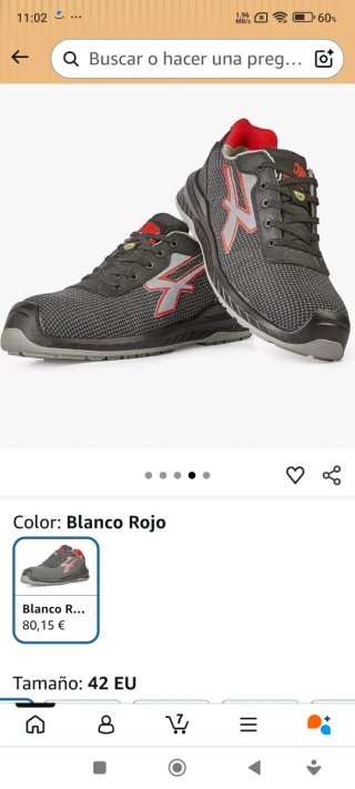 Zapatos U-Power Negros y Rojos