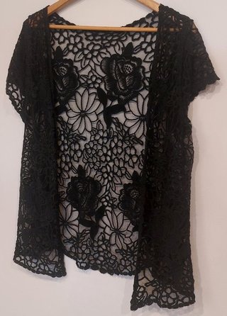 Chaleco cárdigan boho chic hippie mujer ganchillo