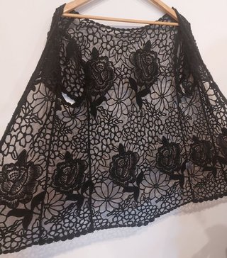 Chaleco cárdigan boho chic hippie mujer ganchillo
