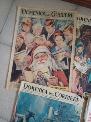 Lotto 5 riviste Domenica del Corriere