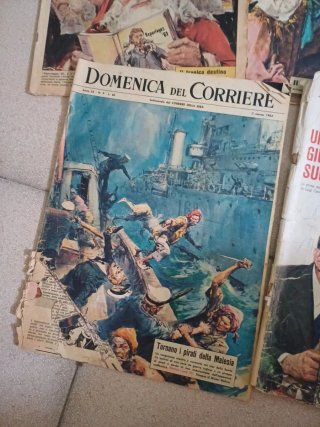 Lotto 5 riviste Domenica del Corriere