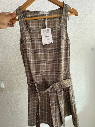 Vestido de cuadros Pull&Bear Talla S