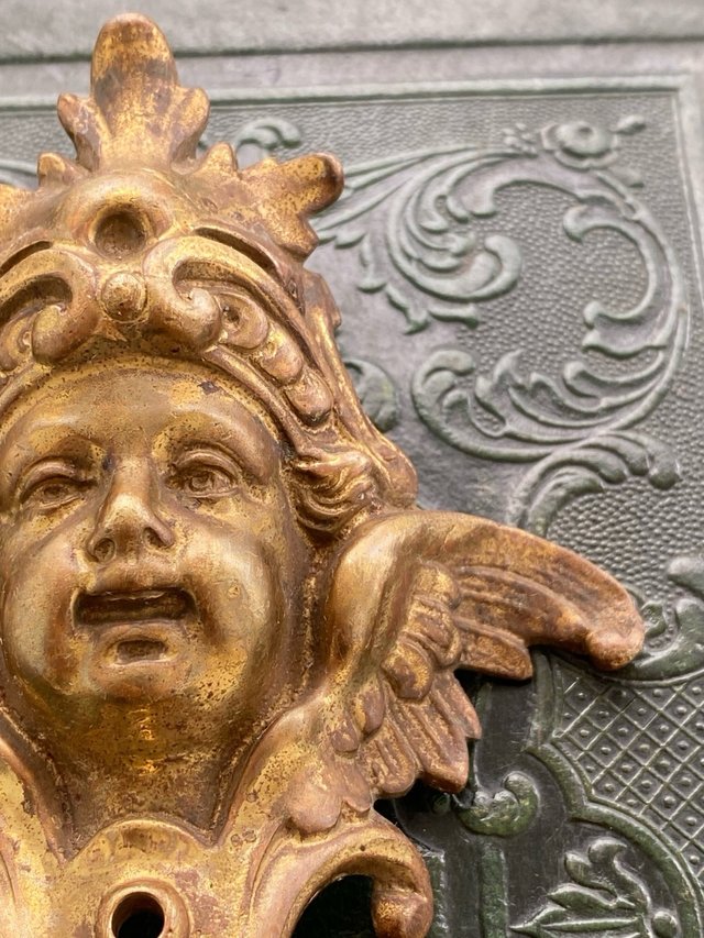 2 preciosas piezas decorativas bronce 1900s