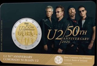 Moneda de 2€ Irlanda U2