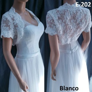 Chaqueta Novia Encaje Talla 40 Blanco