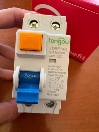 Interruptor diferencial Tongou TORE1-63