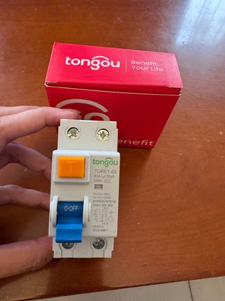 Interruptor diferencial Tongou TORE1-63