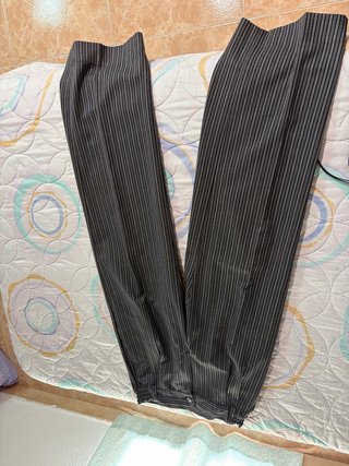 Pantaloni a righe grigi fallero