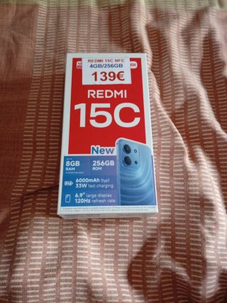 Xiaomi Redmi 15C 256GB Negro con caja y funda