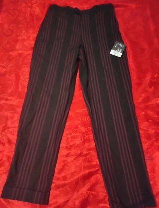 Pantaloni Topman Uomo Slim Crop Righe