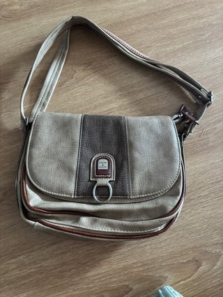 Bolso Charm & Shape Marrón y Beige
