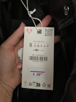 Chaqueta Zara Negra Nueva