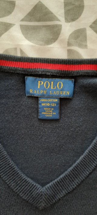 Jersey Polo Ralph Lauren niño pico azul marino