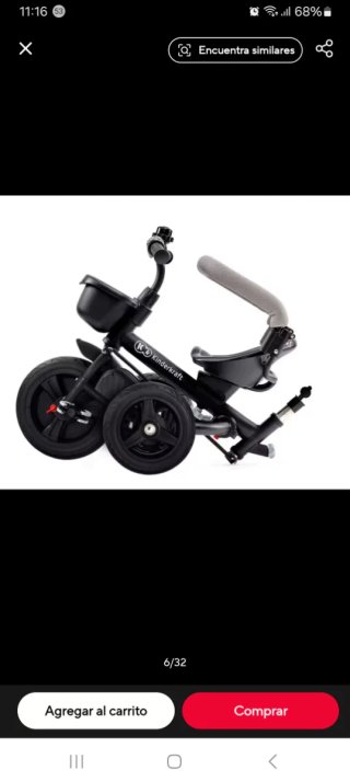 Triciclo Kinderkraft Gris
