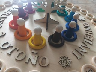Calendario Waldorf de Madera