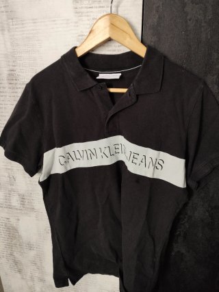 Polo Calvin Klein Negro Talla L
