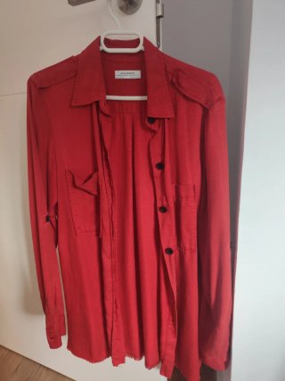 Camisa Zara Roja Talla M