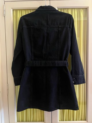 Vestido vaquero negro Zara