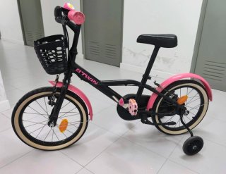 Bicicleta niña 16 pulgadas Btwin 500 Spy Hero Girl