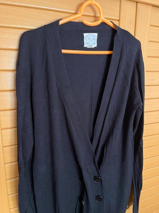 Cárdigan largo Tricot by Mona negro T.M
