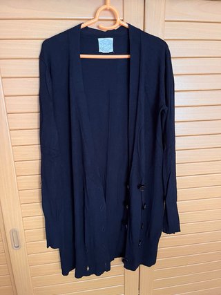 Cárdigan largo Tricot by Mona negro T.M