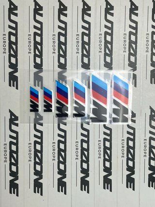 Adhesivos BMW M negros para pinzas de freno (6 u)