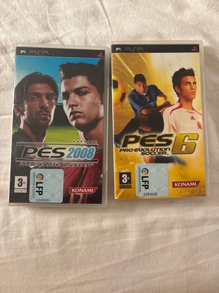 2 Juegos PSP: PES 2008 y PES 6