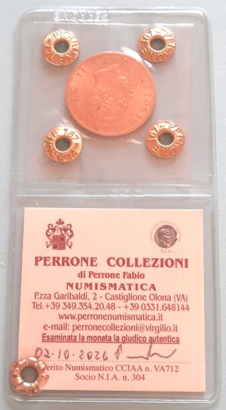 Moneta d'oro Regno d'Italia L. 20, PERIZIATA